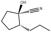 Cyclopentanecarbonitrile, 1-hydroxy-2-propyl-, (1R,2R)- (9CI) 结构式