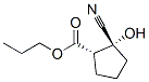 사이클로펜탄카르복실산,2-시아노-2-하이드록시-,프로필에스테르,(1S,2R)-(9CI)