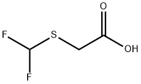 Difluoromethylthioacetic acid Struktur