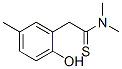Benzeneethanethioamide,  2-hydroxy-N,N,5-trimethyl- Structure