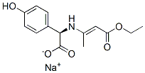 sodium (R)-[(3-ethoxy-1-methyl-3-oxoprop-1-enyl)amino](4-hydroxyphenyl)acetate|