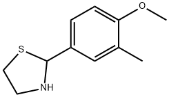 2-(4-methoxy-3-methyl-phenyl)thiazolidine Struktur