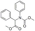 methyl 2-(methoxycarbonyl-phenyl-amino)-2-phenyl-acetate Structure