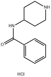 N-(哌啶-4-基)苯甲酰胺盐酸盐 结构式