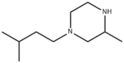 Piperazine, 3-methyl-1-(3-methylbutyl)- (9CI) Structure