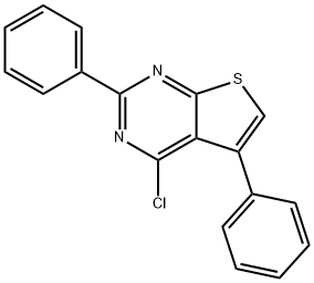 4-CHLORO-2,5-DIPHENYLTHIENO[2,3-D]PYRIMIDINE Structure