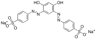 disodium 4,4'-[(4,6-dihydroxy-1,3-phenylene)bis(azo)]bis(benzenesulphonate) ,83562-73-6,结构式