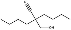 2-butyl-2-(hydroxyMethyl)hexanenitrile Struktur