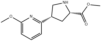 L-PROLINE, 4-(6-METHOXY-2-PYRIDINYL)-, METHYL ESTER, (4S)-,835923-28-9,结构式