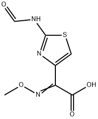 2-(2-FORMYLAMINO-1,3-THIAZOL-4-YL)-2-(METHOXYIMINO)ACETIC ACID Struktur