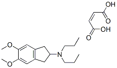 5,6-DIMETHOXY-2-(DI-N-PROPYLAMINO)INDAN MALEATE 结构式