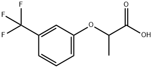 2-(3-TRIFLUOROMETHYL-PHENOXY)-PROPIONIC ACID 化学構造式