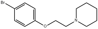 1-(2-(4-溴苯氧基)乙基)哌啶, 836-58-8, 结构式