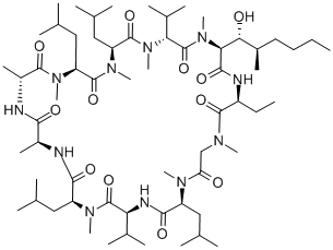 双氢环孢菌素H,83602-88-4,结构式