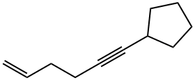 Cyclopentane, 5-hexen-1-ynyl- (9CI),83611-07-8,结构式