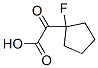 Cyclopentaneacetic acid, 1-fluoro--alpha--oxo- (9CI) Structure