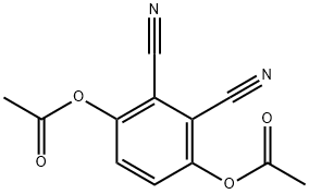 1,4-DIACETOXY-2,3-DICYANOBENZENE Struktur