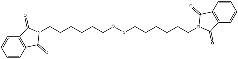 2-{6-[6-(1-Oxo-1,3-dihydro-isoindol-2-yl)-hexyldisulfanyl]-hexyl}-isoindole-1,3-dione Structure