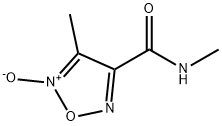 1,2,5-Oxadiazole-3-carboxamide,  N,4-dimethyl-,  5-oxide Structure