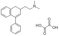 2-Naphthalenemethanamine, 1,2-dihydro-N,N-dimethyl-4-phenyl-, ethanedi oate (1:1),83657-71-0,结构式