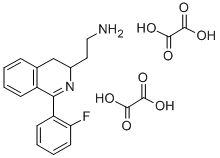 3,4-Dihydro-1-(2-fluorophenyl)-3-isoquinolineethanamine ethanedioate ( 1:2) 结构式