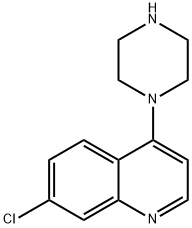7-氯-4-(1-哌嗪基)喹啉,837-52-5,结构式
