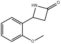 4-(2-甲氧基苯基)-2-氮杂环丁酮, 83725-16-0, 结构式