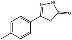 5-(4-甲基苯基)-3H-1,3,4-恶二唑-2-酮,83725-78-4,结构式