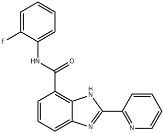 2-(Pyridin-2-yl)-N-(2-fluorophenyl)-1H-benziMidazole-4-carboxaMide,837362-09-1,结构式