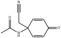 Acetamide,  N-[1-(cyanomethyl)-4-oxo-2,5-cyclohexadien-1-yl]- Structure