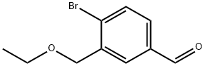 4-溴-3-(乙氧基甲基)苯甲醛 结构式
