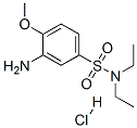 3-amino-N,N-diethyl-4-methoxybenzenesulphonamide monohydrochloride Structure
