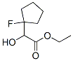 Cyclopentaneacetic acid, 1-fluoro--alpha--hydroxy-, ethyl ester (9CI) Struktur