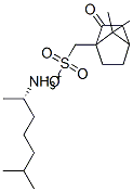 (1,5-dimethylhexyl)ammonium (1S)-2-oxobornane-10-sulphonate,83781-02-6,结构式