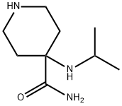 4-(isopropylamino)piperidine-4-carboxamide  Struktur