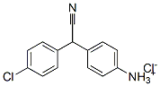 [4-[(4-chlorophenyl)cyanomethyl]phenyl]ammonium chloride Structure