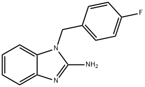 1-(4-氟苯基甲基)-2-氨基苯并咪唑,83783-69-1,结构式