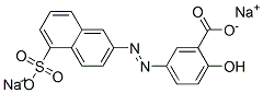 5-[(5-sulpho-2-naphthyl)azo]salicylic acid, sodium salt Struktur
