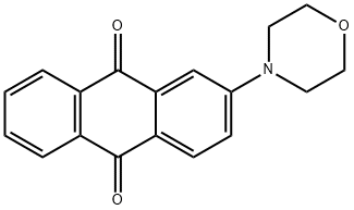 2-(4-MORPHOLINYL)ANTHRAQUINONE 化学構造式