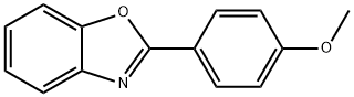 2-(4-甲氧基苯基)苯并恶唑, 838-34-6, 结构式