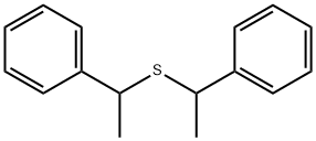 ジ(α-フェニルエチル)スルフィド (DL-, meso-混合物) 化学構造式