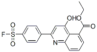 2-[4-(フルオロスルホニル)フェニル]-4-ヒドロキシ-5-キノリンカルボン酸エチル 化学構造式
