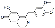 1-(3,4-ジメトキシベンジル)-7-ヒドロキシ-2-メチルイソキノリン-6(2H)-オン 化学構造式