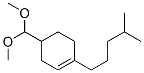 4-(dimethoxymethyl)-1-(4-methylpentyl)cyclohexene Structure