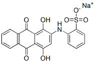 sodium [(9,10-dihydro-1,4-dihydroxy-9,10-dioxo-2-anthryl)amino]benzenesulphonate Structure
