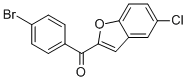 (4-溴苯基)(5-氯苯并呋喃-2-基)甲酮,83806-38-6,结构式