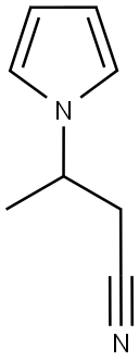 1H-Pyrrole-1-propanenitrile,beta-methyl-(9CI) Structure