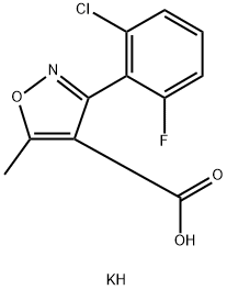 potassium 3-(2-chloro-6-fluorophenyl)-5-methylisoxazole-4-carboxylate|