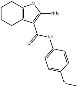 2-AMINO-4,5,6,7-TETRAHYDRO-BENZO[B]THIOPHENE-3-CARBOXYLIC ACID (4-METHOXY-PHENYL)-AMIDE