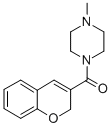 1-(2H-1-Benzopyran-3-ylcarbonyl)-4-methylpiperazine Struktur